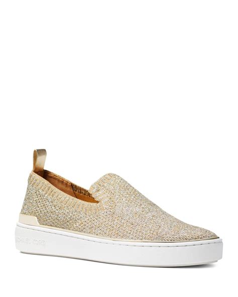 michael michael kors skyler mesh knit slip-on sneakers|Michael Michael Kors Skyler Slip.